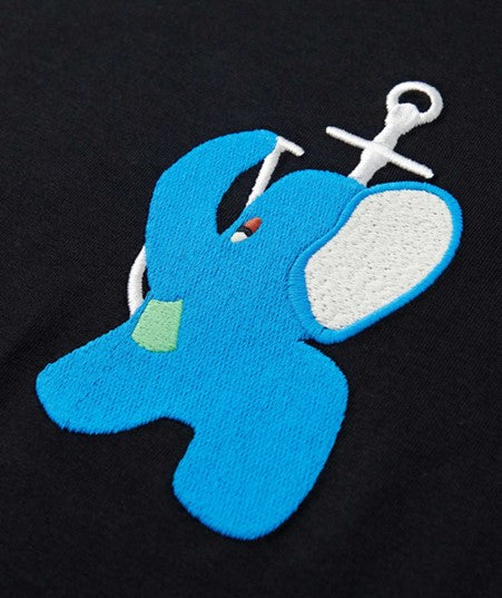 Shop JW Anderson Elephant-Embroidered Logo T-Shirt