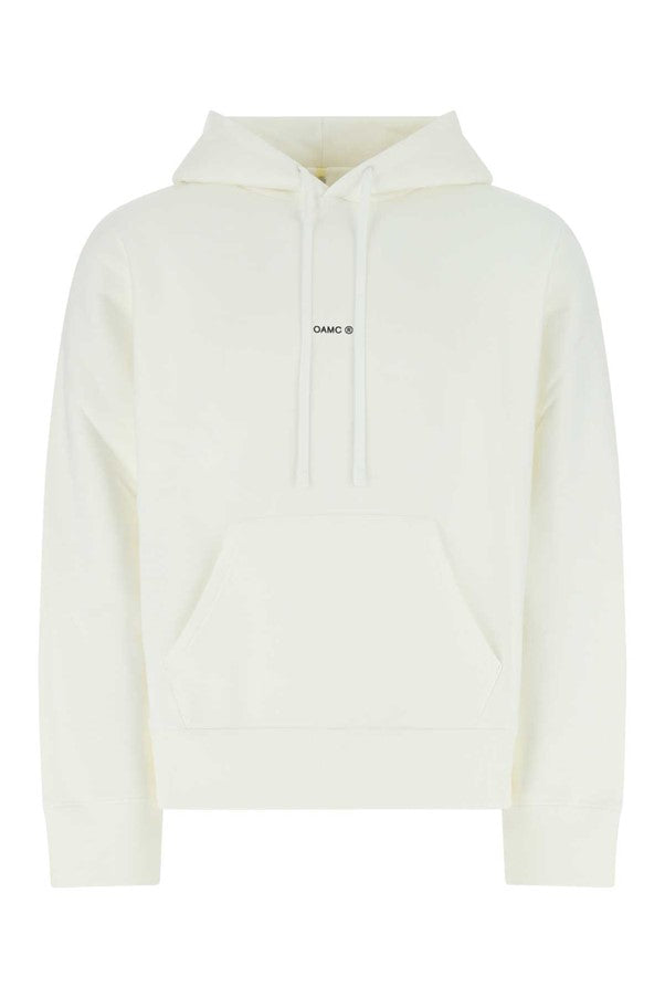 OAMC graphic-print hoodie - White